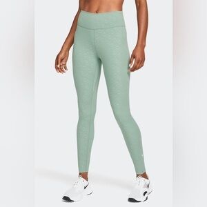 Nike Jade Green Smoke Sail Dri-FIT One Icon Clash 7/8 Leggings Women’s size xs